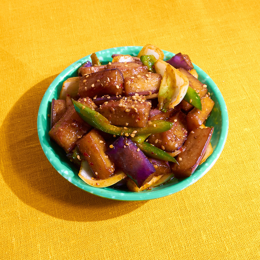 가지조림 Soy-Glazed Eggplant (GF, DF, VG)