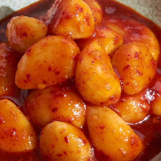 고추장 마늘 장아찌 Gochujang Pickled Garlic (GF, DF, VG)