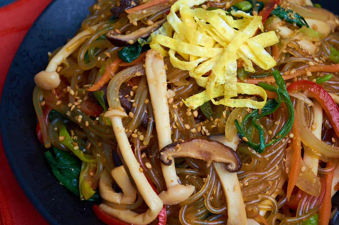 버섯잡채 Mushroom Japchae (GF, DF, V)