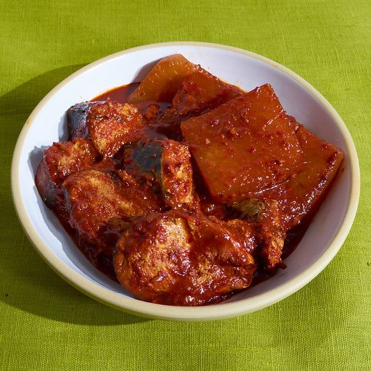 고등어조림 Spicy Braised Mackerel & Radish (GF, DF)