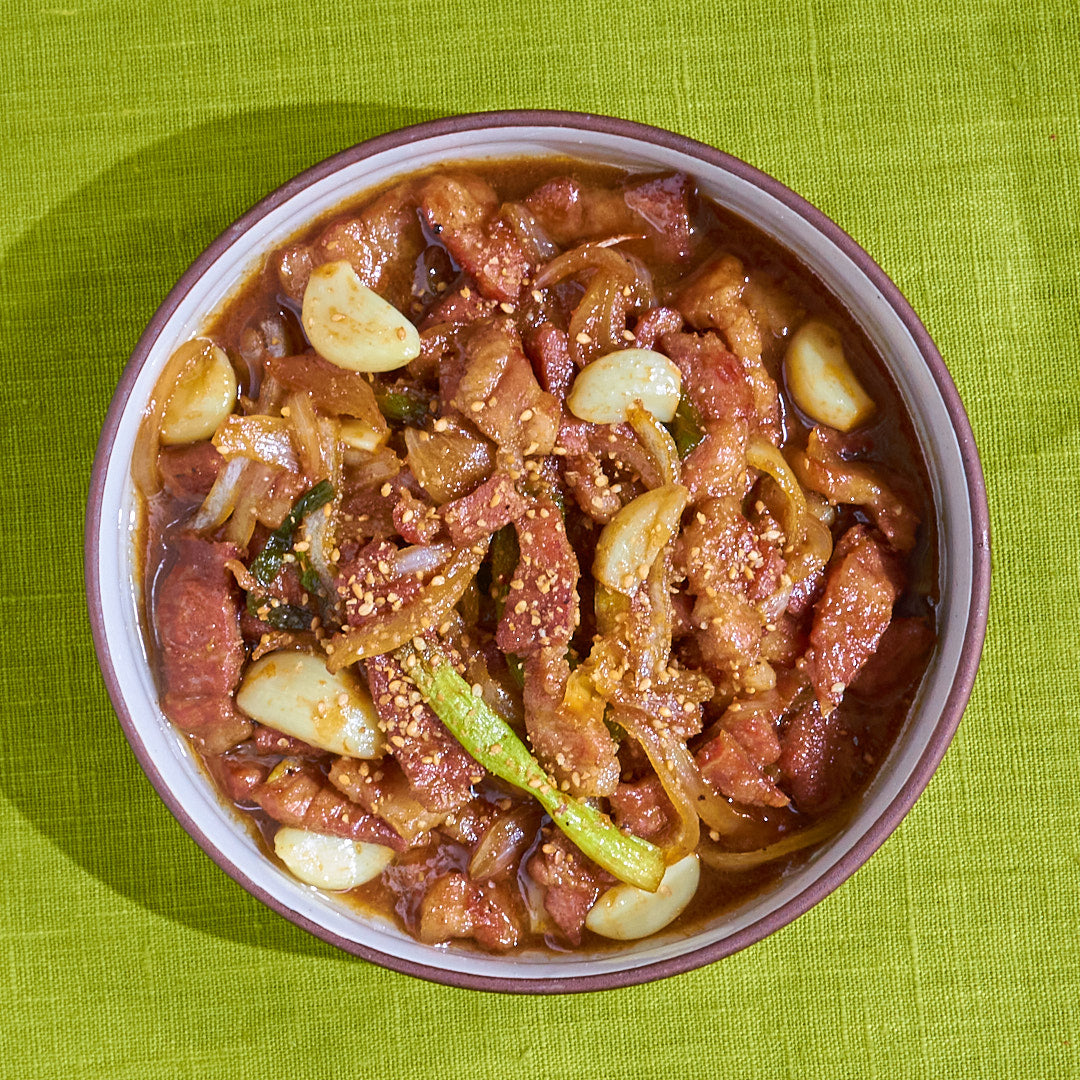 돼지목살 간장조림 Braised Pork Shoulder in Soy Marinade (GF)