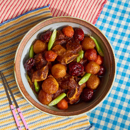 갈비찜 Galbijjim - Braised Beef Short Ribs & Root Veggies (GF, DF)