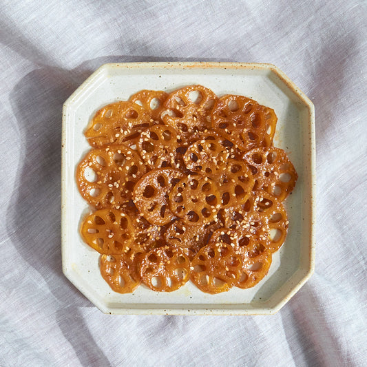 연근조림 Soy Braised Lotus Roots (GF, DF, VG)