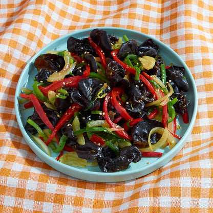 목이버섯 볶음 Wood Ear Mushroom Stir-Fry (GF, DF, VG)