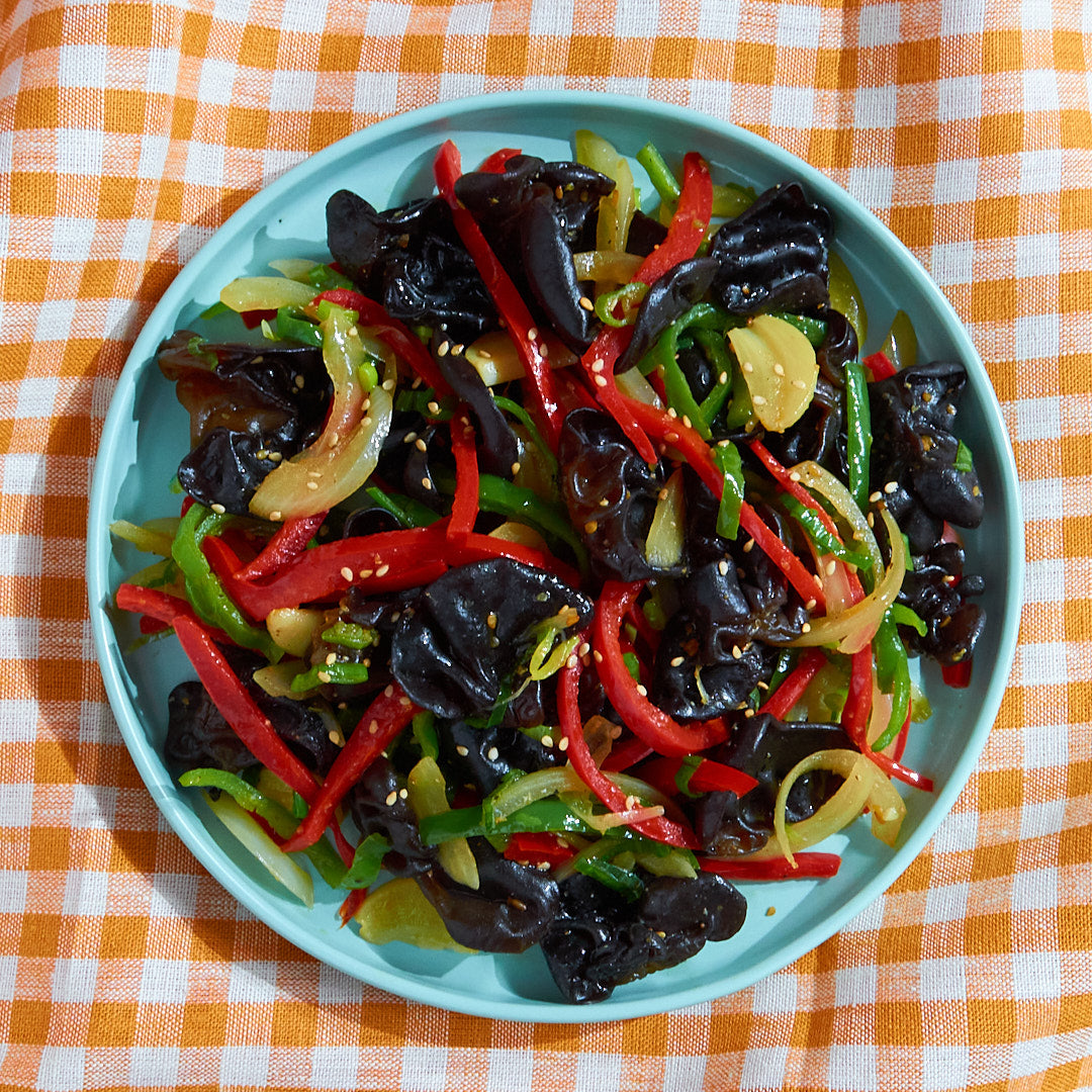 목이버섯 볶음 Wood Ear Mushroom Stir-Fry (GF, DF, VG)